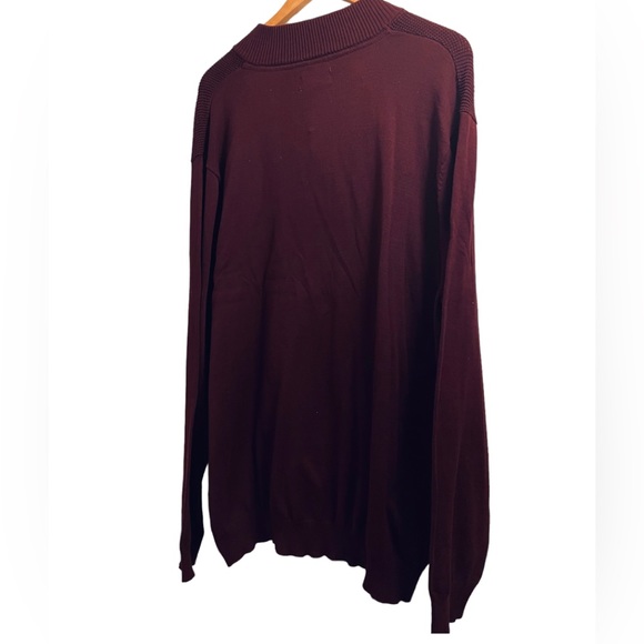Columbia NWT Casual Knit Button Up Henley Men’s XXL Maroon Sweater - Picture 11 of 12